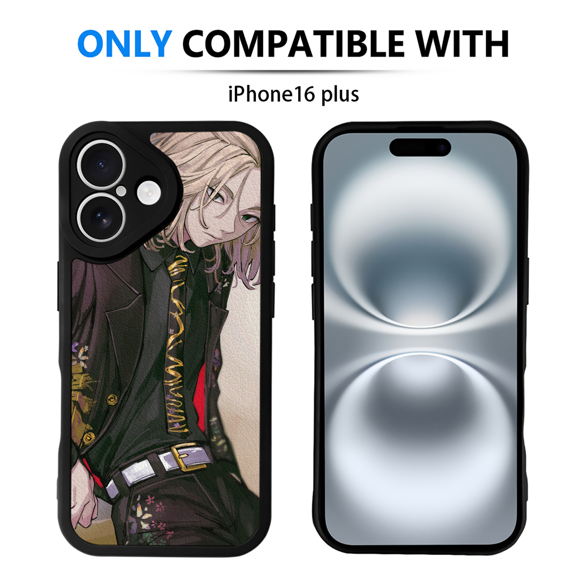 （画像用） 東京リベンジャーズ Tokyo Revengers 【iPhone 16シリーズ対応】シリコンスマホケース（レザー調） 材質：シリコン